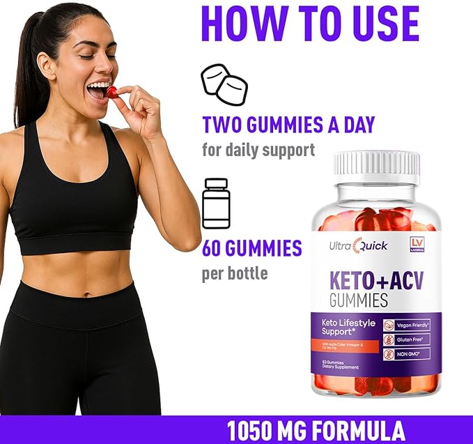 Ultra Quick Keto ACV Gummies - Ultra Quick Gummies, UltraQuick Keto Plus ACV Gummies, Ultra Quick Keto ACV Gummies Support, UltraQuick Keto ACV Gummies, UltraQuick, 60 Gummies for 1 Month