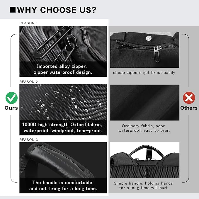 40L Travel Duffle Bag, 4-in-1 Large Gym Bag with Shoe & Wet Clothes and Laptop Compartments, Black