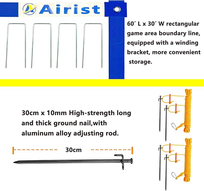 Heavy Duty Volleyball Net Outdoor with Steel Anti-Sag System, Adjustable Aluminum Poles, Professional Volleyball Nets Set for Backyard and Beach, Volleyball and Carrying Bag