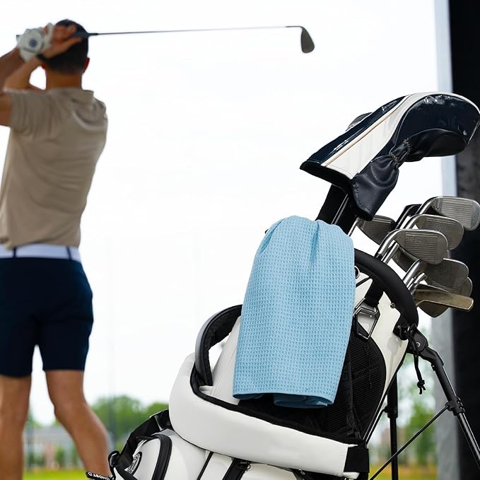 S&T INC. Microfiber Gym Towels, Yoga Towel for Home and Gym Bag, 16 Inch x 27 Inch, 6 Pack