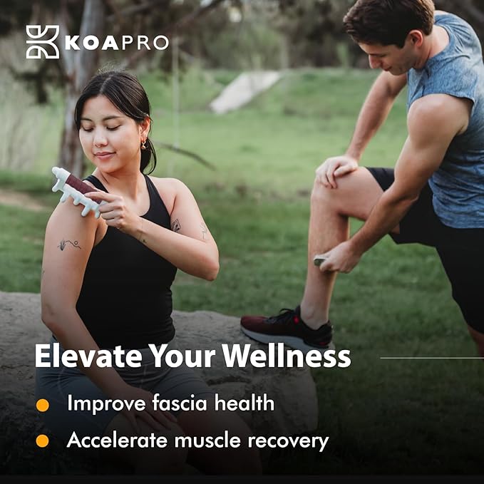 KOAPRO Fascia Massage Tool for Stress Relief - Portable Facia Blaster for Muscle Recovery and Circulation, Revolutionary Myofascial Release Tool for Sore Muscles, Tension, and Holistic Fascia Health