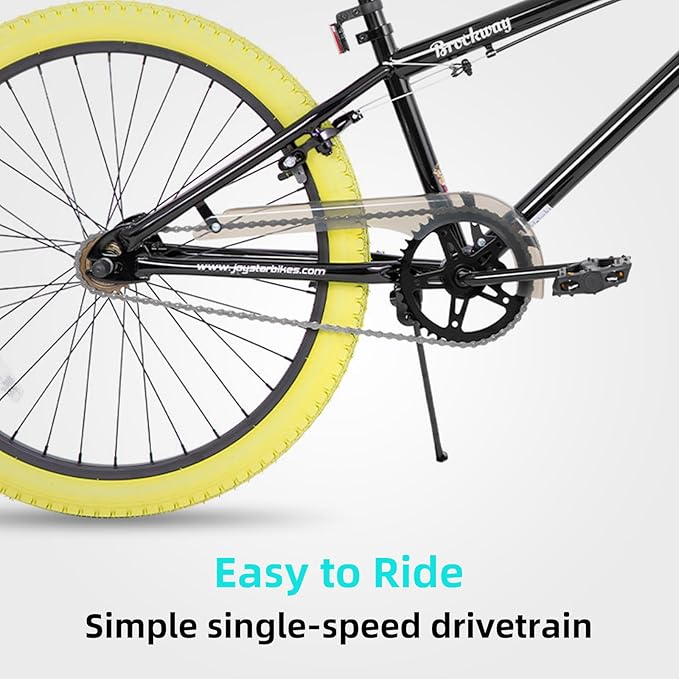 JOYSTAR Brockway Freestyle Kids BMX Bikes 20" 24" Kids Bicycles for 6-14 Years Old Boys Girls and Beginner-Level Riders 2 Pegs Multiple Colors