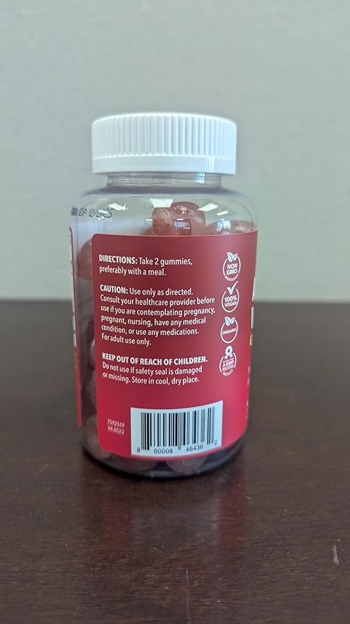 Apple Cider Vinegar Gummies - Organic ACV Vitamins for Digestive Health, Metabolism & Gut Support - 60 Count - Vegan, Non-GMO, Gluten-Free - Delicious Flavor & No Harsh Taste - 1 Month Supply