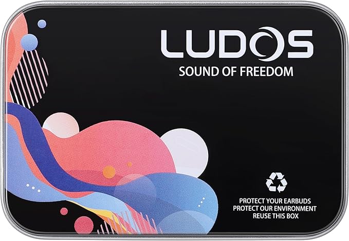LUDOS Clamor Wired Earbuds in-Ear Headphones, 5 Years Warranty, Earphones with Mic, Noise Isolating Ear Buds, Memory Foam for iPhone, Samsung, School Students, Kids, Women, Small Ears - Turquoise