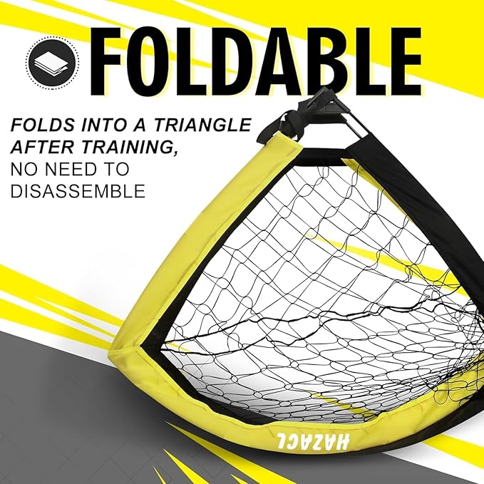 Kids Soccer Goal for Backyard, 6x4 9x5 FT Portable Soccer Nets Pop Up with Ball, Agility Ladder, Cones, Target & Carry Bag for Toddler Youth Outdoor Indoor Training Practice Sports Games Play