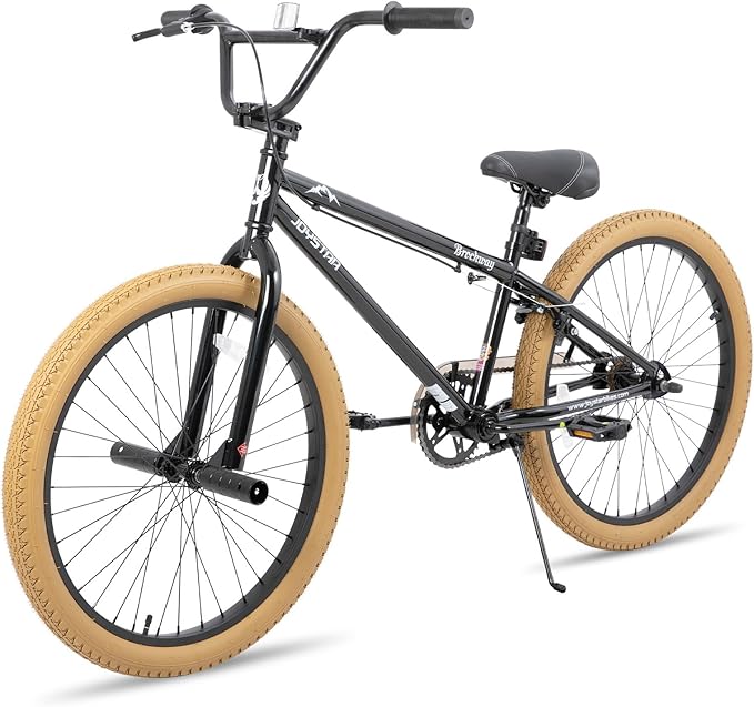 JOYSTAR Brockway Freestyle Kids BMX Bikes 20" 24" Kids Bicycles for 6-14 Years Old Boys Girls and Beginner-Level Riders 2 Pegs Multiple Colors