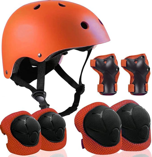 Adjustable Helmet for Ages 3-16 Kids Toddler Boys Girls Youth,Protective Gear with Elbow Knee Wrist Pads for Multi-Sports Skateboarding Bike Riding Scooter Inline skatings Longboard Roller Skate