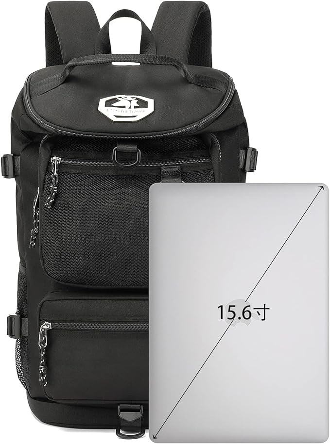 Kalesi Gym Duffle Bag Backpack 4-Way Waterproof with Shoes Compartment for travel Sport Hiking laptop (Black)