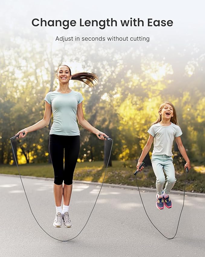 RENPHO Cordless Jump Rope, Weighted Jump Rope with Counter, Jump Ropes for Fitness, Smart Skipping Rope for Crossfit, Gym, Burn Calorie, APP Data Analysis, at-Home-Workout for Women Men Adult Kids