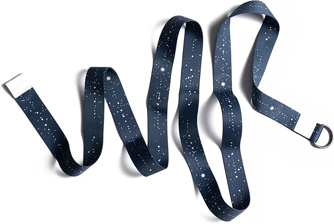 yogadesignlab YOGA DESIGN LAB | The Yoga Strap | Luxurious, Extra Long, Super Soft, Eco Printed | Studio Quality, Adjustable | Safely Stretch Further and Hold Longer | 8 ft Long