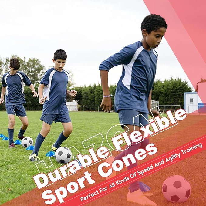 Kids Soccer Goal for Backyard, 6x4 9x5 FT Portable Soccer Nets Pop Up with Ball, Agility Ladder, Cones, Target & Carry Bag for Toddler Youth Outdoor Indoor Training Practice Sports Games Play