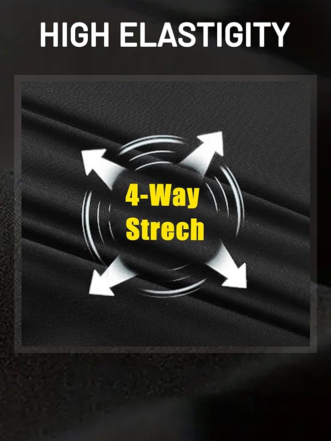 Men's Capri Pants 3/4 Joggers Gym/Workout/Hiking Below Knee Long Shorts Lightweight Quick Dry with Zipper Pockets