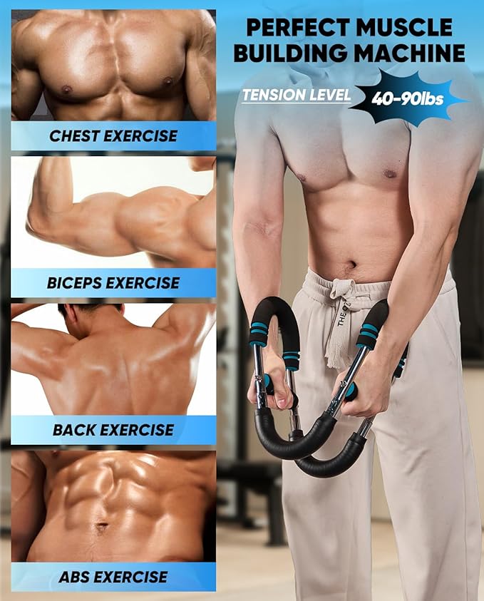 Saker Twister Arm Trainer,PowerTwist Arm Trainer,Home Workout Equipment,Upper Body Strength Training Machine,Detachable Design,Fitness Anywhere