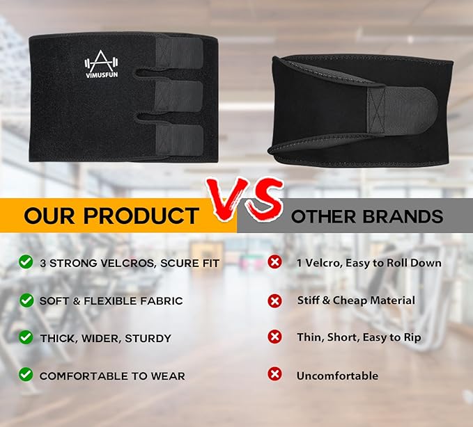 Waist Trimmer Belt Men Sweat Band Stomach Wrap, Waist Trainer for Women Workout