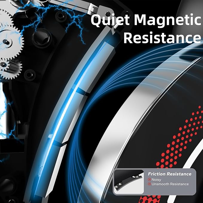 YESOUL Indoor Exercise Bike for Home, Stationary Bike with Silent Magnetic Resistance, 300lbs Capacity, Stable Triangle Frame, Adjustable Resistance & Smart App with Scenic Rides and Live Classes