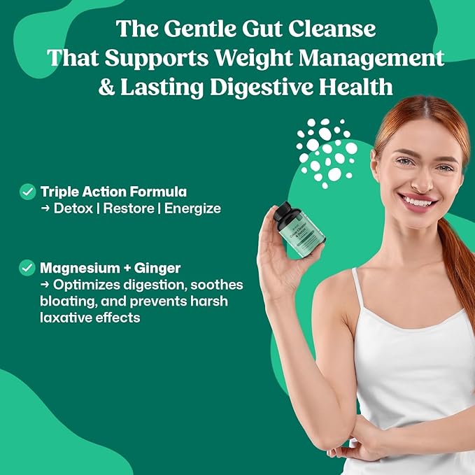 ColonBroom 15 Day Colon Cleanse & Detox Cleanse for Weight Loss with Probiotics & Magnesium to Support Digestion, Reduce Bloating & Boost Metabolism - Gentle & Effective Gut Detox for Women, Pack of 3