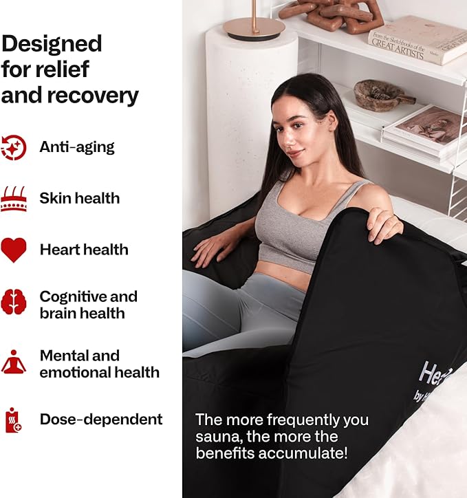 HeatPod Infrared Sauna Blanket for Well-Being and Detox - Relax Your Body & Mind - Personal Sauna, Portable Sauna for Home