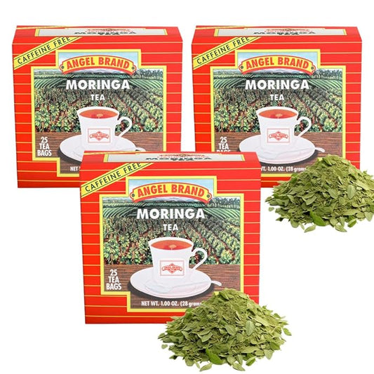 Angel Brand Moringa Tea Bags – 20 Tea Bags, Pack of 3 – Moringa Leaf Tea for and Refreshing Boost