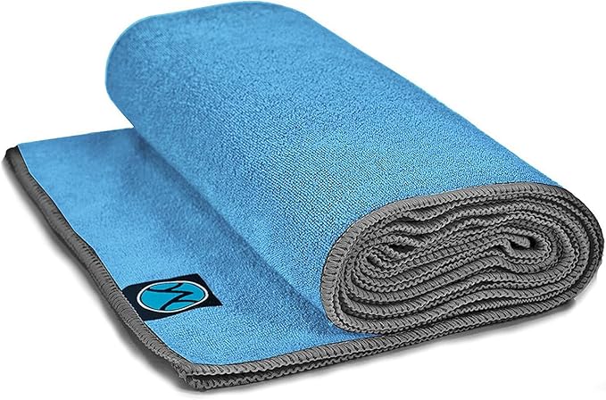 Youphoria Yoga Microfiber Non-Slip Towel - Hot Yoga Mat Towel for Enhanced Grip and Sweat Absorption
