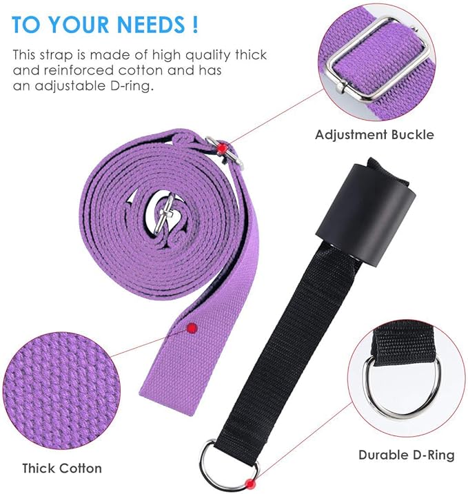 Leg Stretcher, Door Flexibility & Stretching Leg Strap - Great for Ballet Cheer Dance Gymnastics or Any Sport Leg Stretcher Door Flexibility Trainer Premium Stretching Equipment