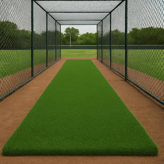 Ottomanson Artificial Turf Golf Hitting Mat 3' x 12' Indoor/Outdoor Waterproof Synthetic Fake Grass for Putting Practice Baseball Football Sports Gym Backyard, Custom Size 2' up to 30'