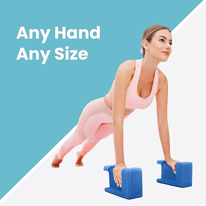 Ergo Yoga Blocks, Relieve Wrist Pain, Improve Comfort and Grip, Contoured Design, Pilates Exercise Balance & Stretching
