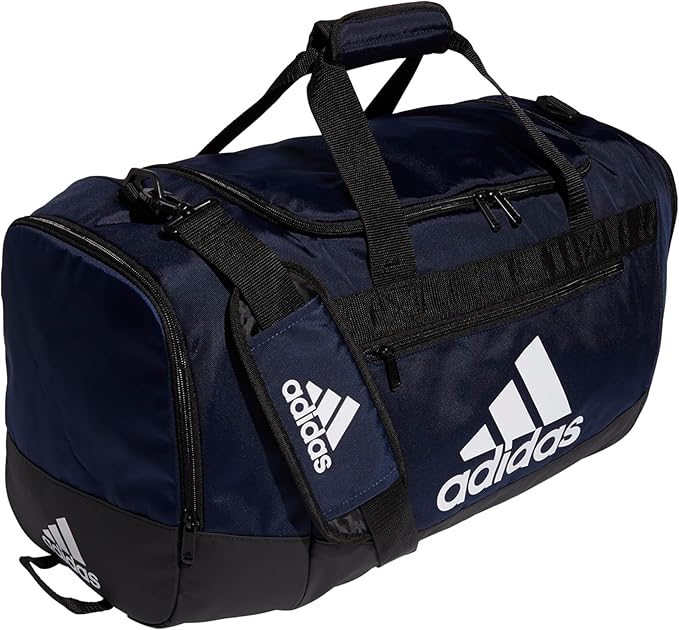 adidas Unisex Defender 4.0 Gym Duffel Bag for Men and Women, Team Navy Blue, Medium (66L)