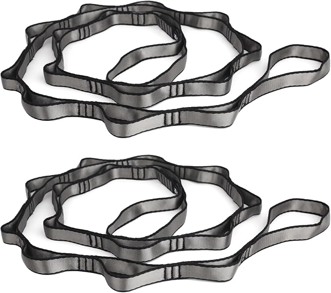 10PCS Nylon Daisy Chain Straps 23 KN for Aerial Yoga Hammock Swing Adjustable Aerial Silk Extender Hanging Rope for Aerial Yoga Belts 3.6FT 5.9FT Long