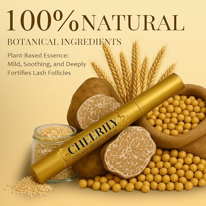 Lash Serum for Eyelash Growth - Premium Eyebrow Growth Serum Advanced Eye Lash Serums for Longer, Fuller, Thicker Lashes with Natural & Vegan Formula for Sensitive Eye