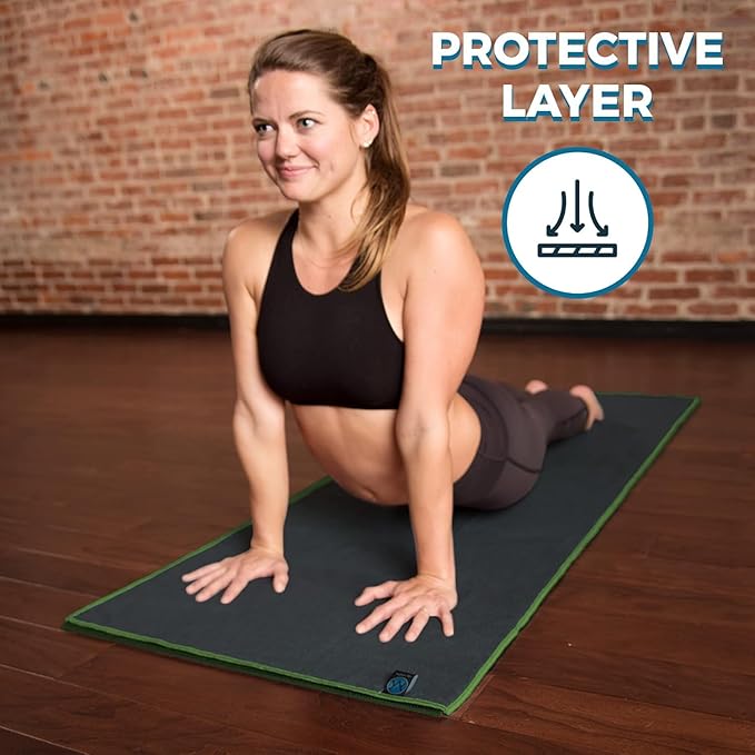 Youphoria Yoga Microfiber Non-Slip Towel - Hot Yoga Mat Towel for Enhanced Grip and Sweat Absorption