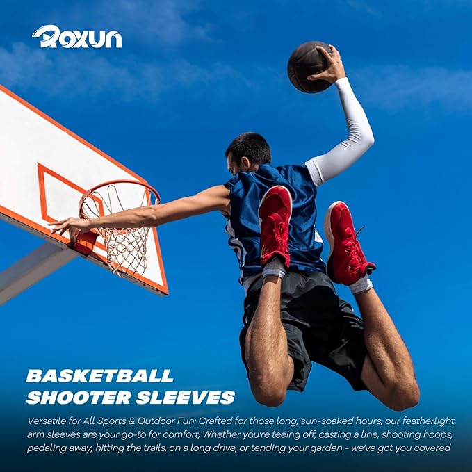 Arm Sleeves, Cooling UV Sun Protection Sports Compression for Men/Women