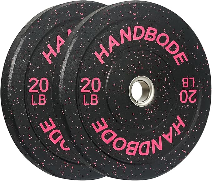 2-Inch Bumper Plates High Bounce, Olympic Weight Plate Set 45/100/160/190/260/300lb, Barbell Weight Plates Set for Home Gym, Colored Weights Rubber Strength Training Plate for Weight Lifting