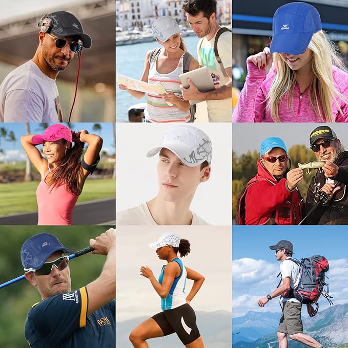 Running Hat Outdoor Sun Protection Hat Mesh Quick Dry Hat Thin Cool Baseball Cap for Women and Men