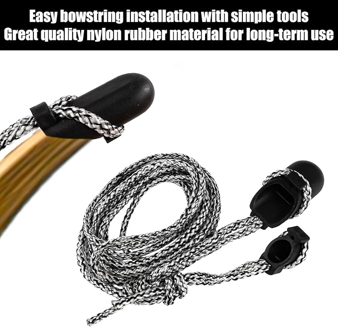 Archery Recurve Bow Stringer Tool, Heavy-Duty Nylon Safety Stringing Accessories for Recurve, Traditional, and Long Bows