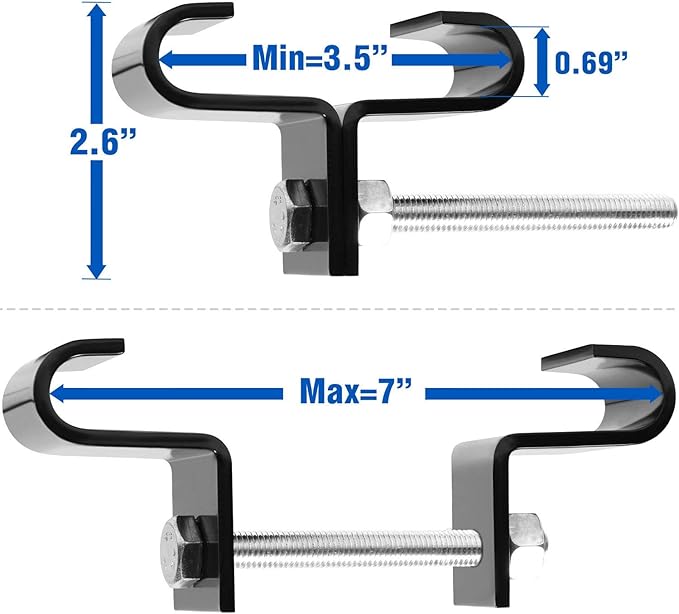 Yes4All Punching Bag Hanger, Stainless Steel Swivel Chain with 4 Snap Hooks for Heavy Bag, Gym Swing, Trapeze, and Hammock