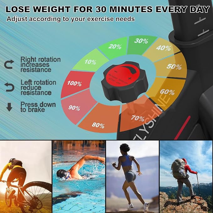 Exercise Bikes Stationary,Exercise Bike for Home Indoor Cycling Bike for Home Cardio Gym,Workout Bike with Ipad Mount & LCD Monitor,Silent Belt Drive