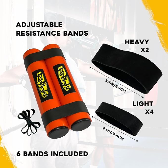 RipStick, Workout Equipment for Joint Rehab, Shoulder and Resistance Training, Muscle Building and Core Workout Equipment with 6 Adjustable Resistance Bands
