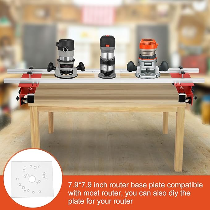 Howaoo Router Sled, Portable and Easy to Adjust Slab Flattening Jig, 60 inches Router Sled for Flattening Slabs, Trimming Planing Machine for Wood Flattening, Home DIY