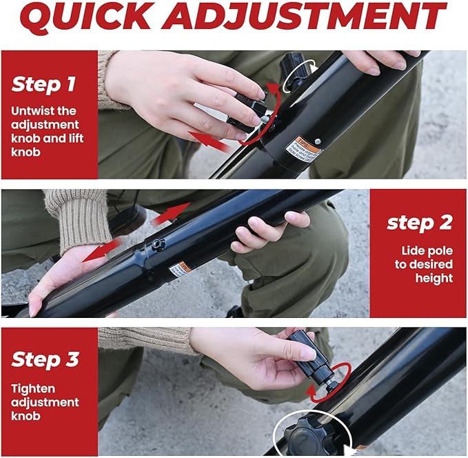 IGL Portable Basketball Hoop, 5.6-10FT Adjustable Basketball Goal System, 44 Inch Outdoor Basketball Hoop & Goals for Kids, Youth, and Adults in The Backyard, Driveway with PC Backboard