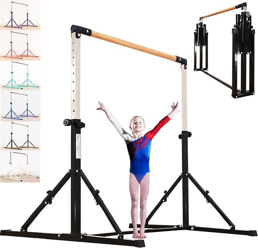 4FT/5FT Gymnastic Bar Set Gymnastics Horizontal Bar Gymnastics Kip Bar for Kids Home Use