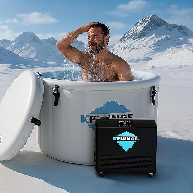 All-In-One Cold Plunge Chiller for Ice Bath | Gale Series 3/4 HP Water Chiller and Heater with WiFi, App and Touch Control, Ozone, Water Filter, Chiller for Indoor/Outdoor Use - Black