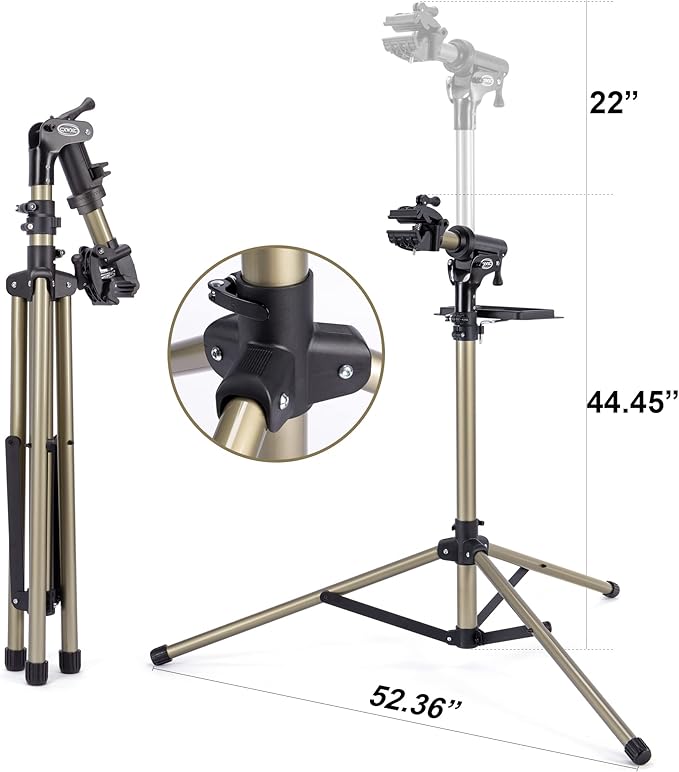 CXWXC Bike Repair Stand 88lbs- E Bike Stand for Maintenance Workstand - Ebike Repair Stand Shop Home Mechanics for Mountain Bike and Road Bike (Max. 88lbs)