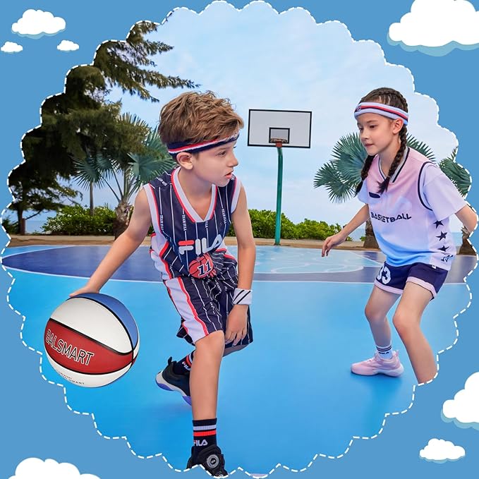 Kids Youth Basketball Size 4/5, 25.5"/27.5" Basketball for Boys and Girls Indoor Outdoor Play