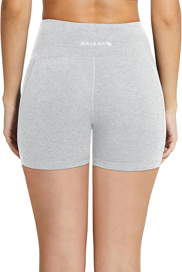 baleaf Women's 8"/ 5"/ 3" Biker Shorts High Waist Yoga Workout Gym Running Volleyball Spandex Shorts with Pockets