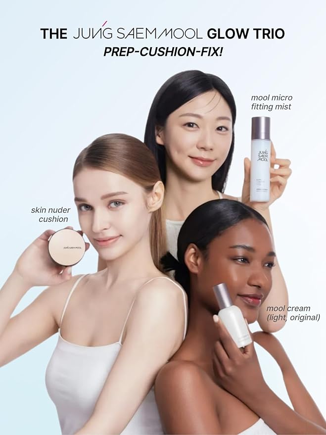[JUNGSAEMMOOL OFFICIAL] Essential Skin Nuder Cushion (04 N Light) | Refill not Included | Natural Finish | SPF50 Broad Spectrum | Korean Makeup Artist Brand | Foundation Makeup