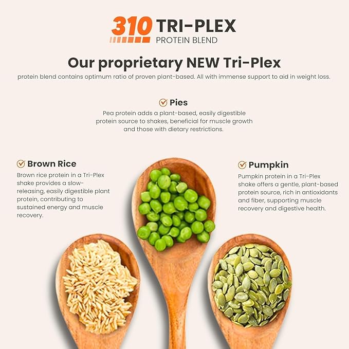 310 Nutrition Organic All-In-One Meal Replacement Shake Powder - Plant-Based Protein Smoothie Blend w/Fiber, Probiotics & Adaptogens - Low Carb, Vegan, Keto & Paleo - Caramel - 14 Servings