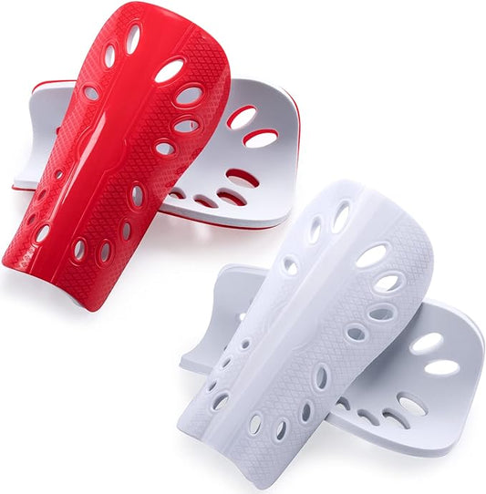 ANCIRS 2 Pair Soccer Shin Guards for Youth, Breathable Shin Guard Sleeves for Football Games, Protective EVA Cushion for Youth Men & Women