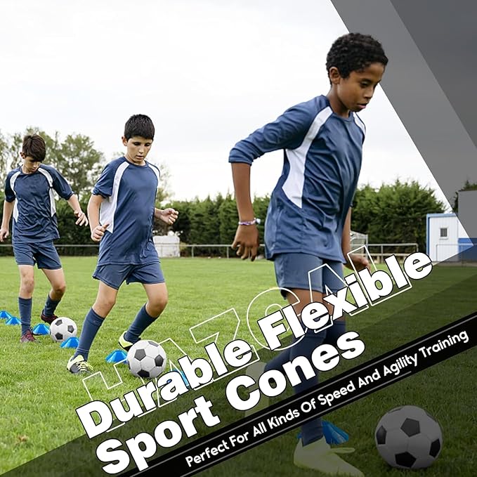 Kids Soccer Goal for Backyard, 6x4 9x5 FT Portable Soccer Nets Pop Up with Ball, Agility Ladder, Cones, Target & Carry Bag for Toddler Youth Outdoor Indoor Training Practice Sports Games Play