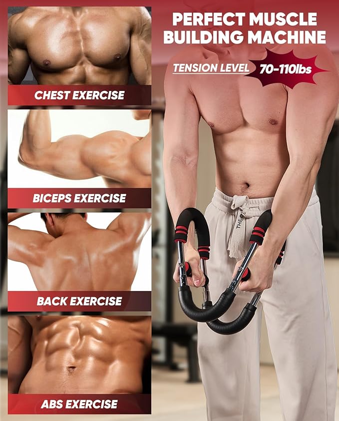 Saker Twister Arm Trainer,PowerTwist Arm Trainer,Home Workout Equipment,Upper Body Strength Training Machine,Detachable Design,Fitness Anywhere