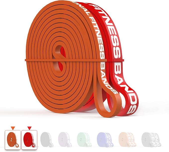 Pull Up Assist Bands Set by Functional Fitness. Heavy Duty Resistance and Assistance Training Band